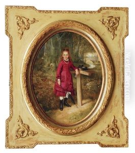 An Elegant Girl by Adolph Diedrich Kindermann