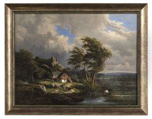 Le Passage Du Gue by Jean Baptiste Kindermans