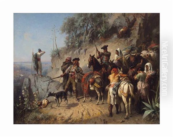 Spanish Smugglers In The Pyrenees - view 1