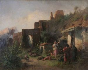 Dancing Gypsy Among Ruins