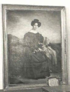 Portrait De Femme by Marie Adelaide (Adele) Kindt