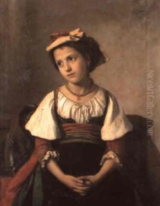 Young Roman Girl by Marie Adelaide (Adele) Kindt