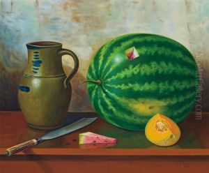 Still Life With Watermelon by Albert Francis King