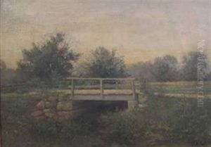 Landscape With Footbridge by Albert Francis King