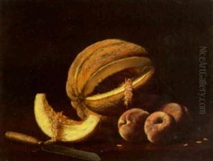 Still Life With Melon And Peaches