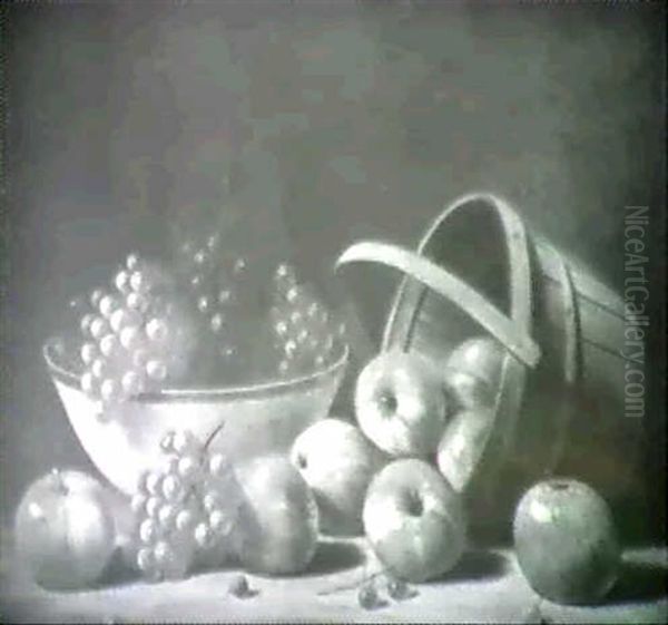 Still Life With Apples And Grapes - view 1