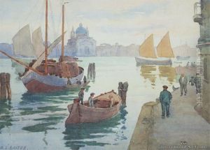 San Giorgio Maggiore, Venice by Alfred Ernest Baxter