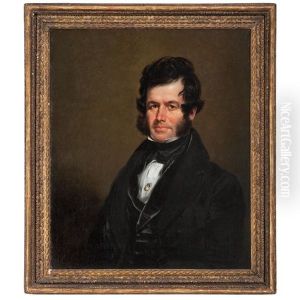 Important Portrait Of Benjamin O'fallon, Indian Agent