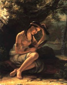 Indian Girl At Her Toilet by Charles Bird King