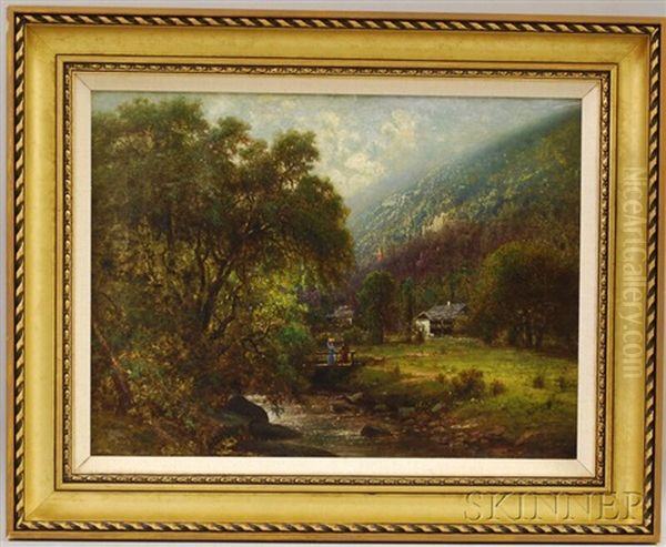 Hillside Landscape With Figures - view 1