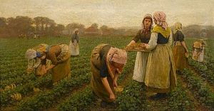 Strawberry Gatherers by Gunning King