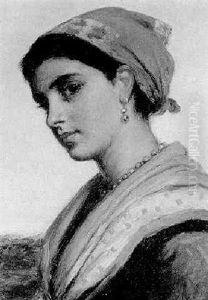 Portrait Of An Italian Girl by Haynes King