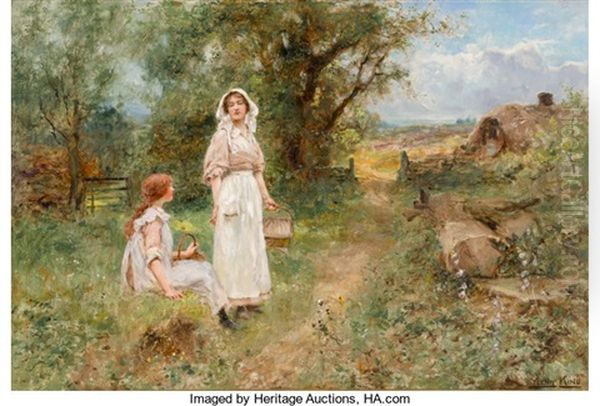 Two Blackberry Gatherers - view 1