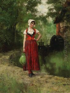 On The Way To The Fountain by Henry John Yeend King