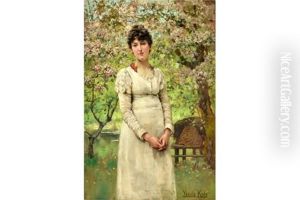 Young Lady Amongst The Blossom Young Lady Amongst The Blossom