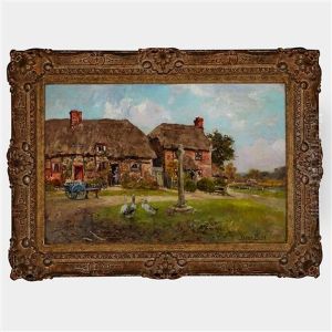 Market Vendor At The Cottage Door by Henry John Yeend King