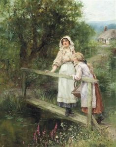 At The Brook by Henry John Yeend King