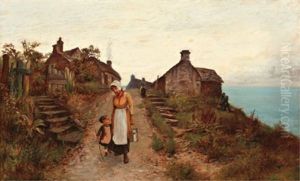 A Seaside Stroll by Henry John Yeend King