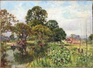 Summer Day At A Lake by Henry John Yeend King
