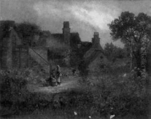 Girls Near The Garden by Henry John Yeend King