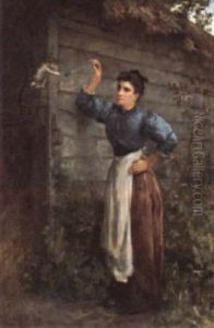 Teasing The Kitten by Henry John Yeend King