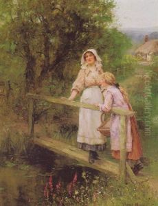 Crossing The Brook by Henry John Yeend King