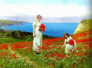 Gathering Poppies by Henry John Yeend King