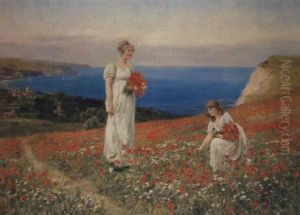 Gathering Poppies by Henry John Yeend King