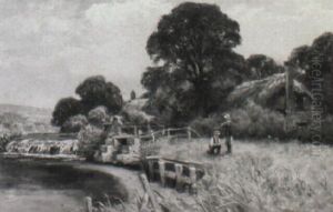 Anglers On The Riverbank Anglers On The Riverbank