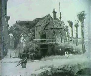 A Maid By A Village Pond