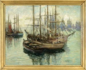 Stony Brook Harbor, Long Island by Paul Bernard King