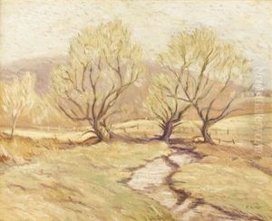 Old Willows In Spring by Paul Bernard King
