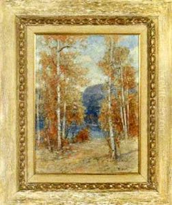 Autumnal Landscape With Birches