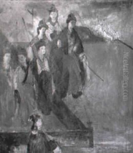 Asian Women In Ceremonial Dress by Paul Bernard King