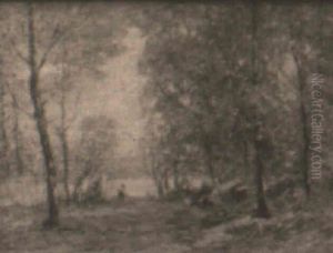 Figures By The River by Paul Bernard King