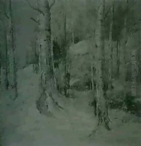 A Wooded Winter Landscape