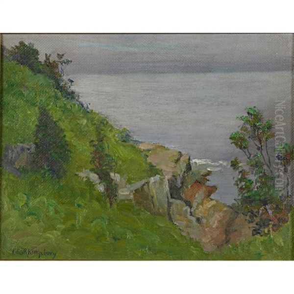 Seascape With Hill Near Monterey - view 1