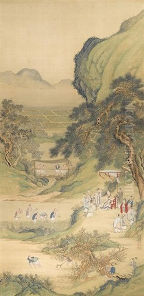 The Duke Of Zhou Observing The Rice Harvest - view 1