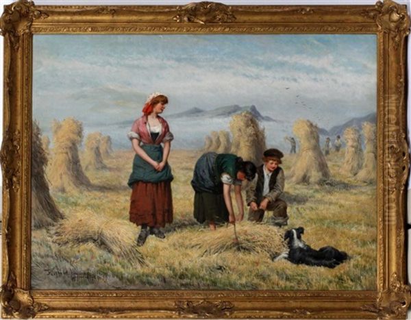 Women In Hay Field - view 1