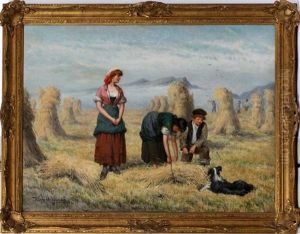 Women In Hay Field