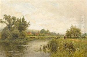 A View Near Reigate, Surrey (+ A View Of Streatley On Thames; 2 Works)