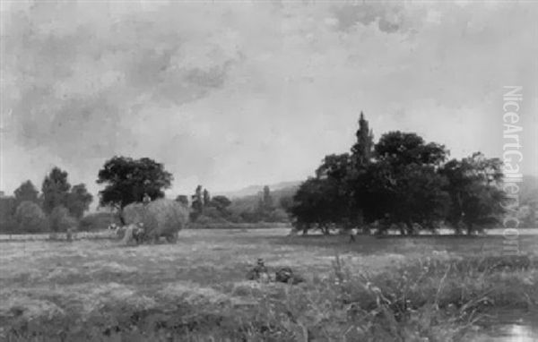 Hay-field Near Wargrave On Thames - view 1