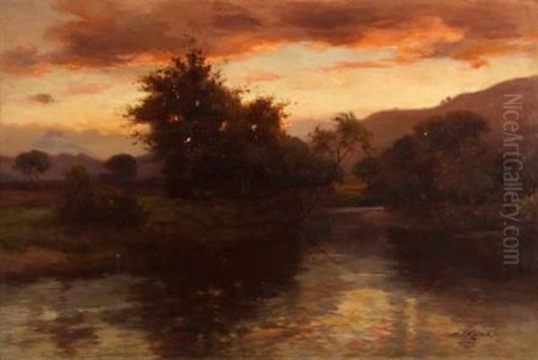 In The Gloaming - On The Forth, Aberfoyle - view 1