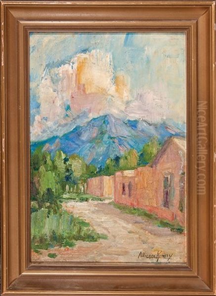 A Street Scene In Taos - view 1