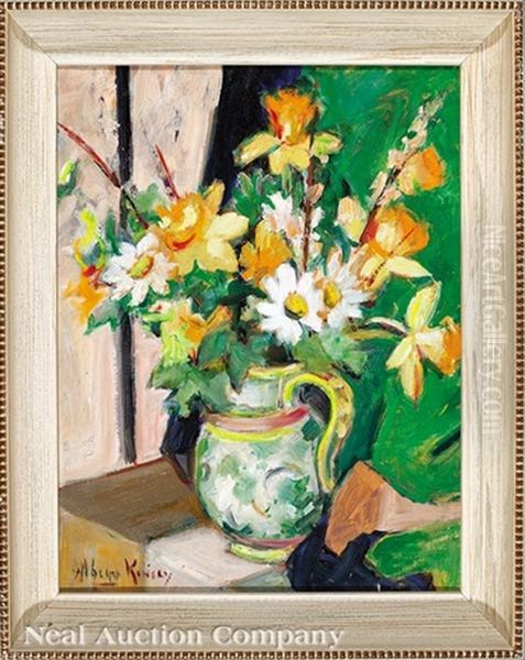 Still Life Of Daffodils And Daisies - view 1