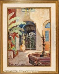 French Quarter Courtyard With Fountain