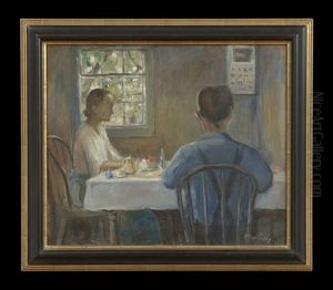 Interior Scene With Artist's Family
