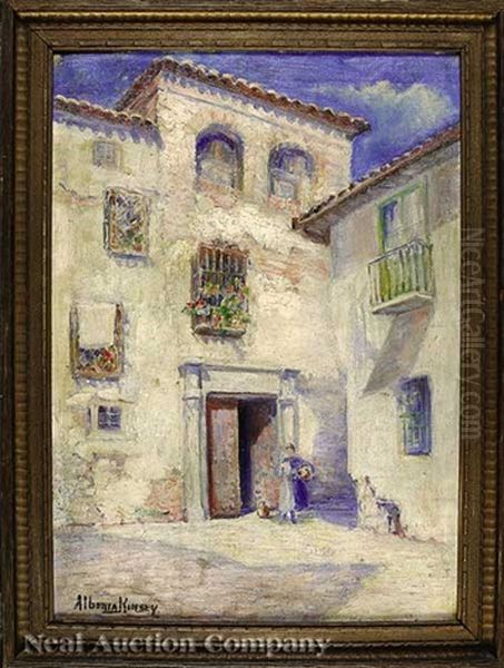 Woman In The Courtyard - view 1