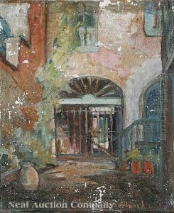 Brulatour Courtyard by Alberta Kinsey