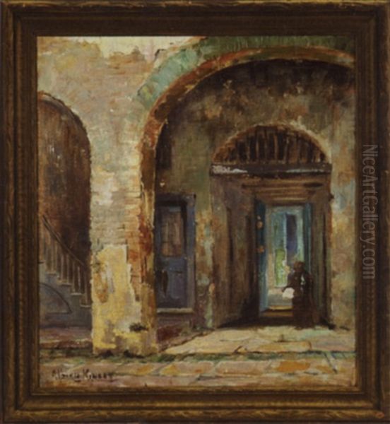 French Quarter Courtyard Scene - view 1
